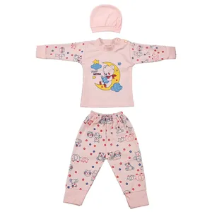 ست 3 تکه لباس نوزادی مدل خرسی YZ-N3-3