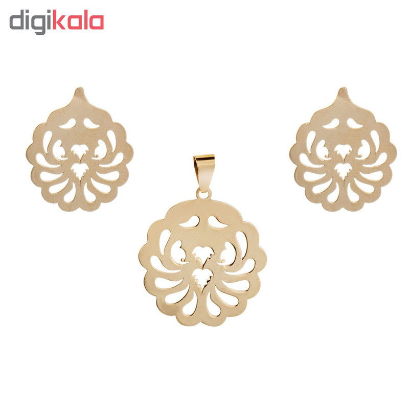 نیم ست طلا 18 عیار زرلوکس کد on-38