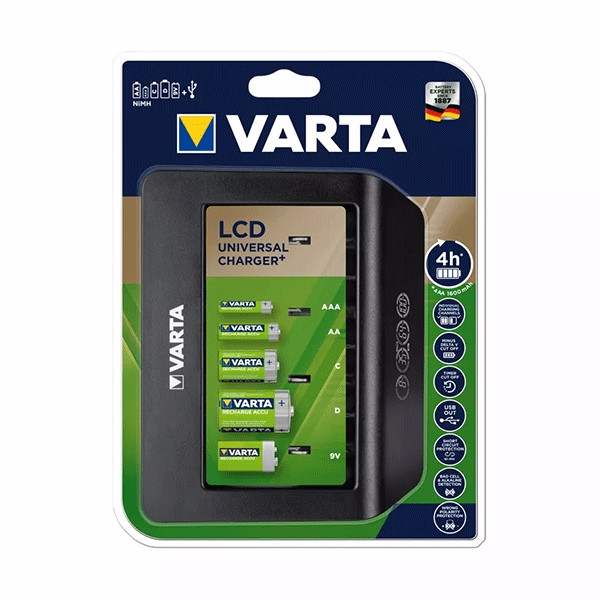 شارژر باتری وارتا مدل LCD UNIVERSAL