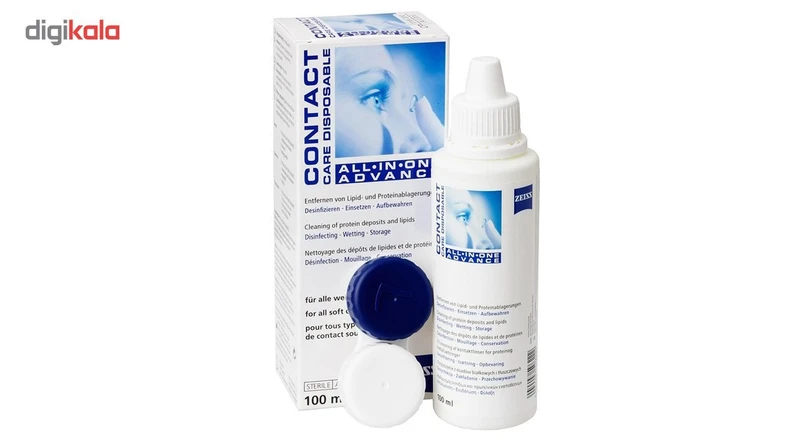عکس شماره 2 : محلول شستشوی لنز زایس مدل all-in-one حجم 100 میلی لیتر