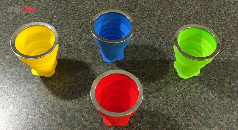 لیوان سفری تاشو مدل 1 ظرفیت 0.18 لیتر