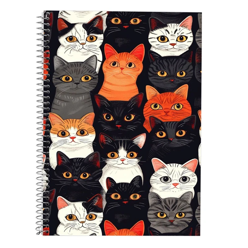 دفتر لغت 50 برگ مدوپد طرح سگ و گربه کد DF17374