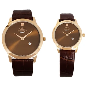 ساعت ست مردانه و زنانه الگانس رویال مدل ER3060-Brown