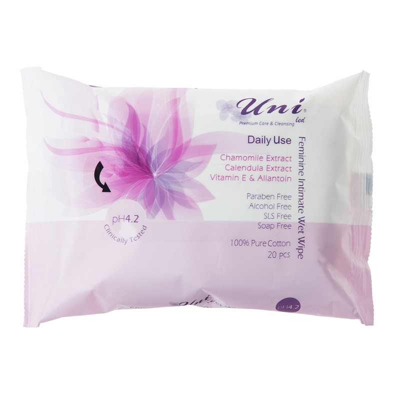 دستمال مرطوب یونی لد مدل Daily Use بسته 20 عددی