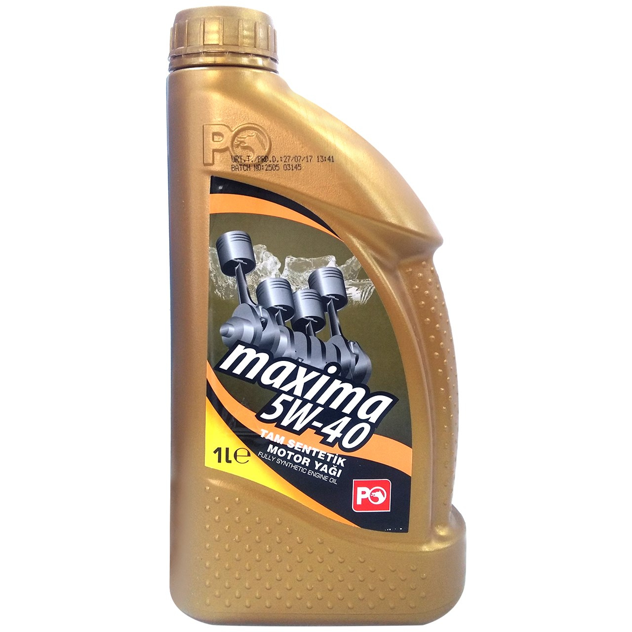 روغن موتور پترول افیسی مدل 5W-40 ظرفیت 1 لیتر