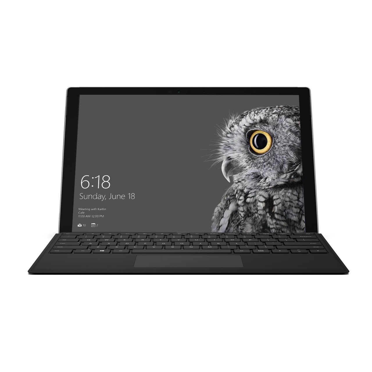 تبلت مایکروسافت مدل Surface Pro 2017 - F به همراه کیبورد Black Type Cover