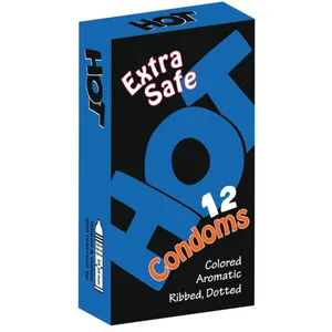 کاندوم هات مدل  extera safe  بسته 12 عددی
