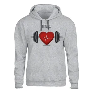 هودی مردانه مدل فیتنس کد 118 رنگ طوسی