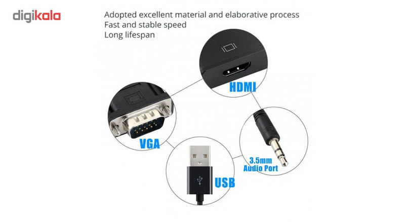 مبدل VGA به HDMI مدل OTN-5138 2
