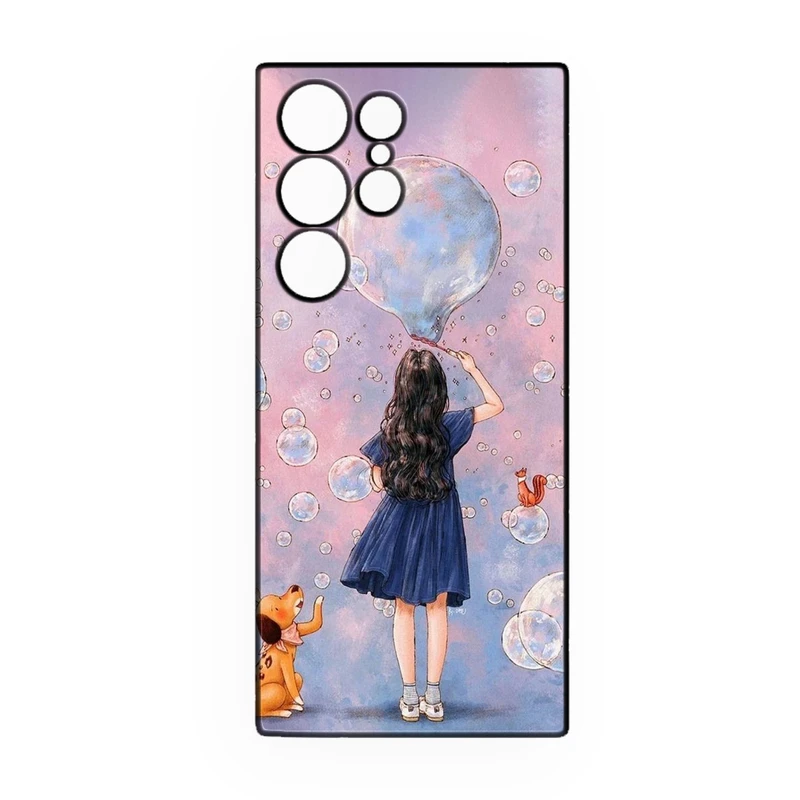 کاور طرح دخترانه کد 296 مناسب برای گوشی موبایل سامسونگ Galaxy S21 Ultra