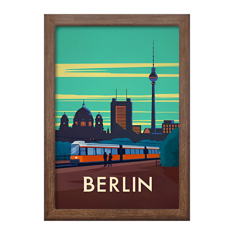 تابلو خندالو طرح برلین (Berlin) کد F6326