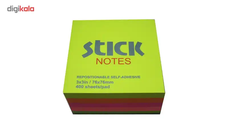 کاغذ یادداشت چسب دار پست ایت استیک نوت سایز 7.5 سانتی متر