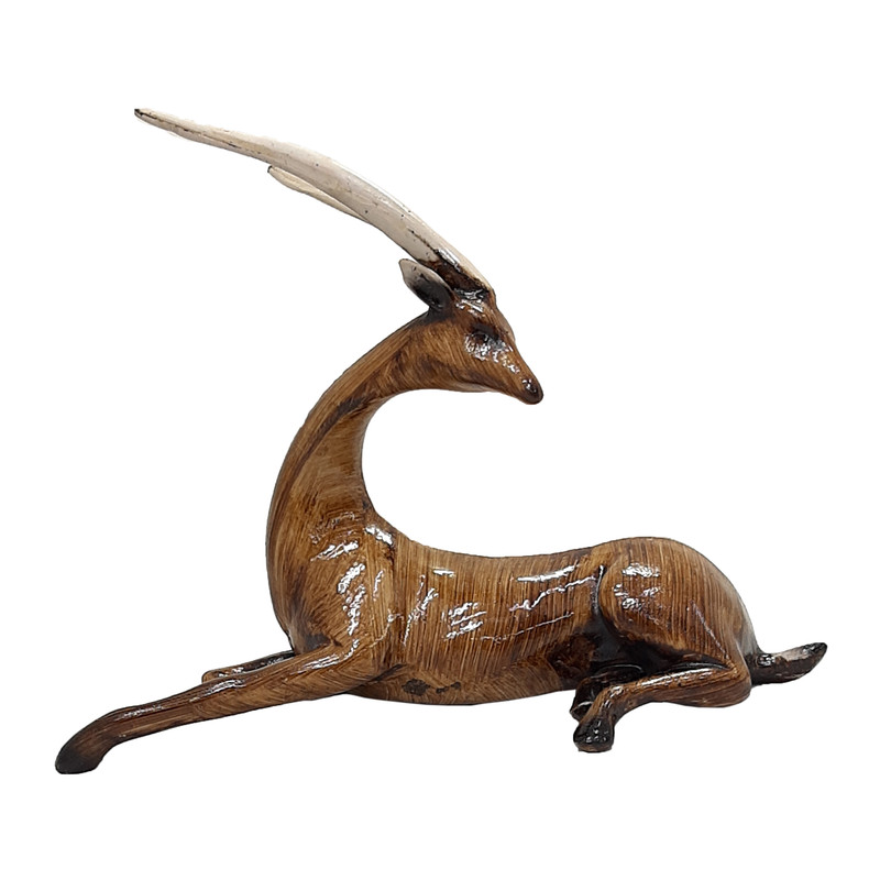 مجسمه طرح گوزن کد 110G مجموعه 2 عددی