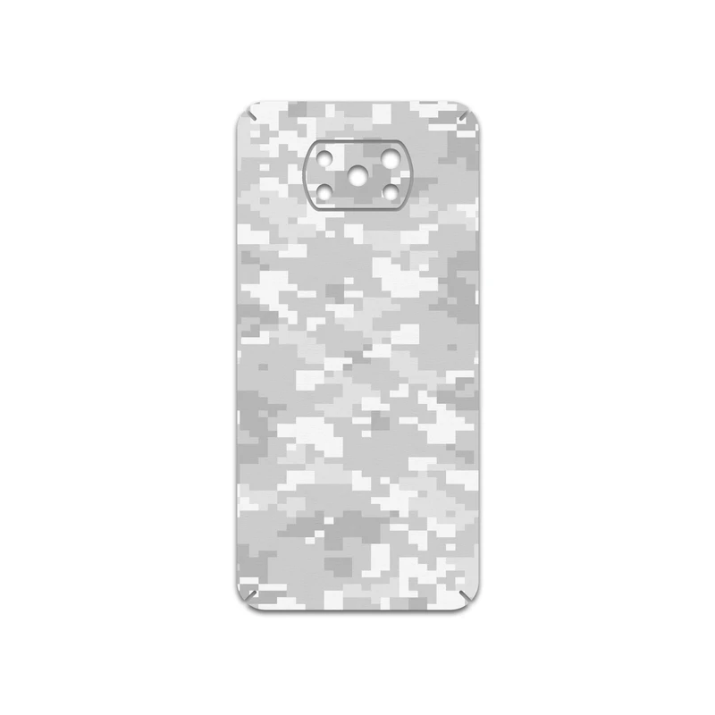 برچسب پوششی ماهوت مدل Army-Snow-Pixel مناسب برای گوشی موبایل شیائومی Poco X3 NFC