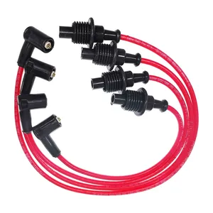 وایر شمع خودرو تقویتی کد02 مناسب برای پژو و سمند بسته 4 عددی