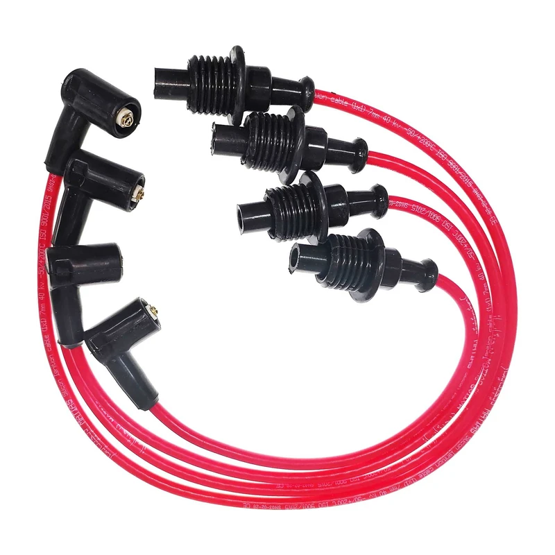 وایر شمع خودرو تقویتی کد02 مناسب برای پژو و سمند بسته 4 عددی