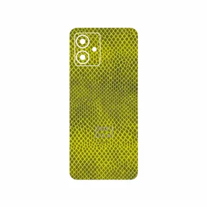 MAHOOT Yellow Snake Skin Cover Sticker for Motorola Moto G14