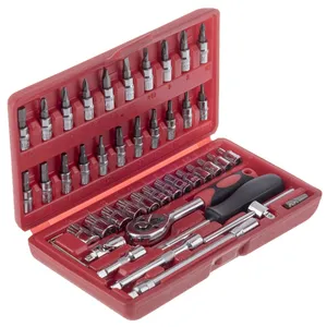 Satagood G-10028 Ratchet Wrench And Sockets And Screwdriver Set 46PCS