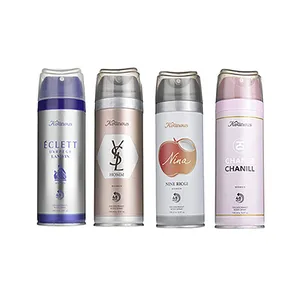 اسپری بدن زنانه کلینوس مدل echonich4 حجم 150 میلی لیتر مجموعه 4 عددی