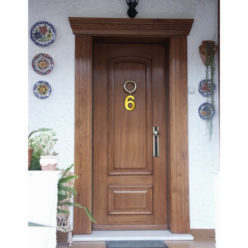 تابلو نشانگر کازیوه طرح پلاک واحد شماره 6 کد B-G 06