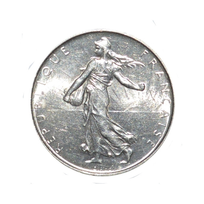 سکه تزیینی طرح کشور فرانسه مدل 5 فرانک 1962 میلادی