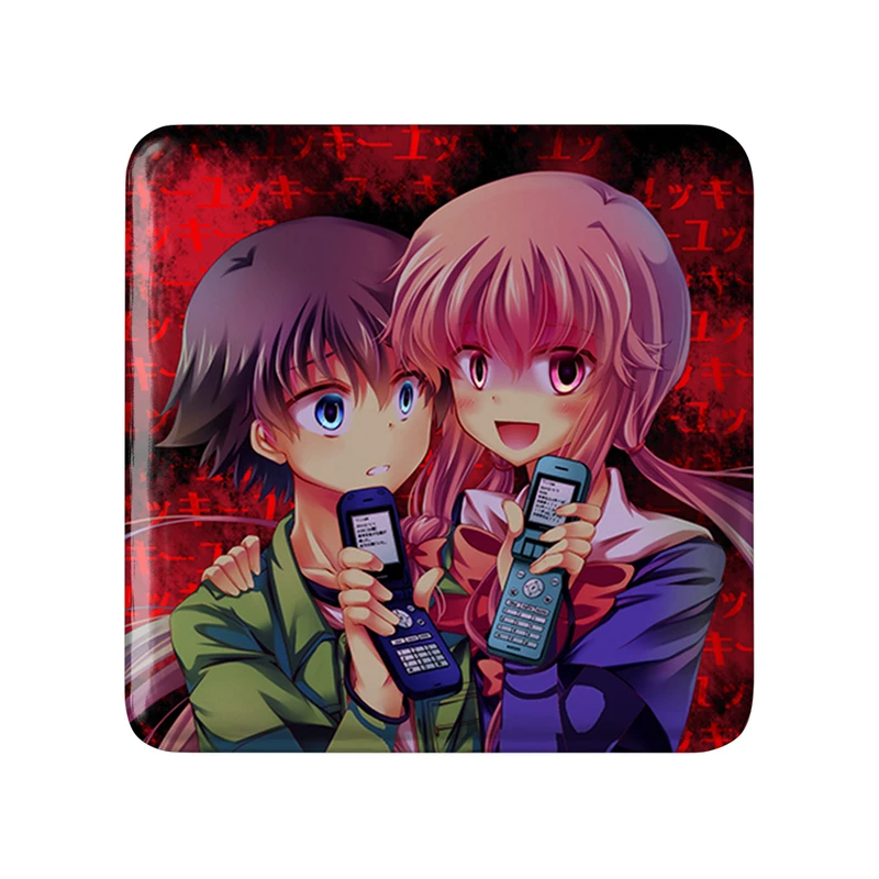 پیکسل خندالو مدل مربعی طرح یونو و آمانو انیمه میرای نیکی کد 32381