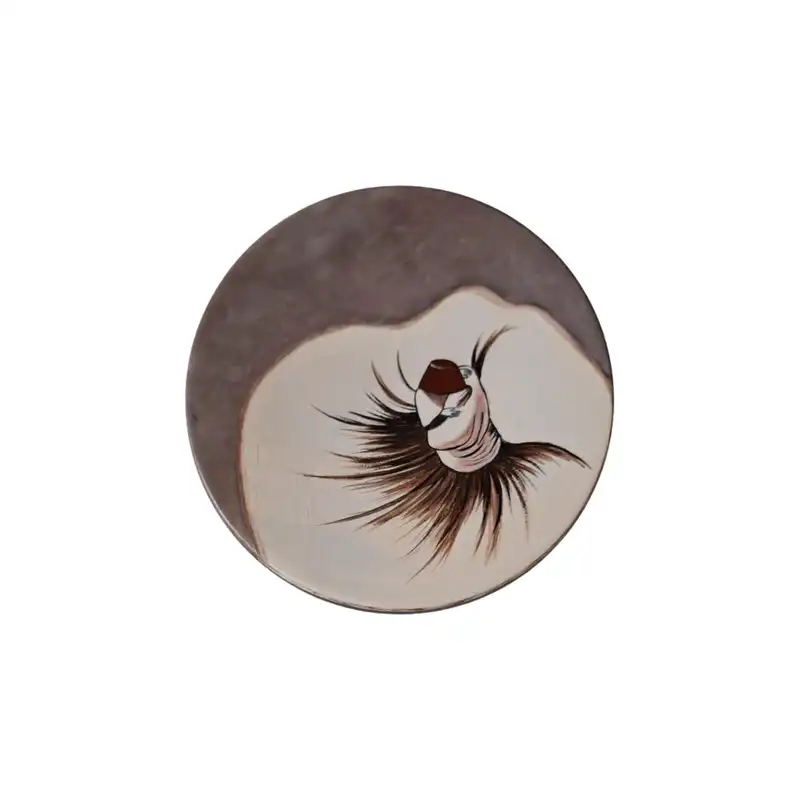 بشقاب دیوارکوب سفالی طرح رقص سماع مجموعه 3 عددی