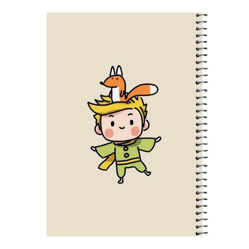 دفتر مشق 80 برگ اس جی مدل شازده کوچولو و روباه   