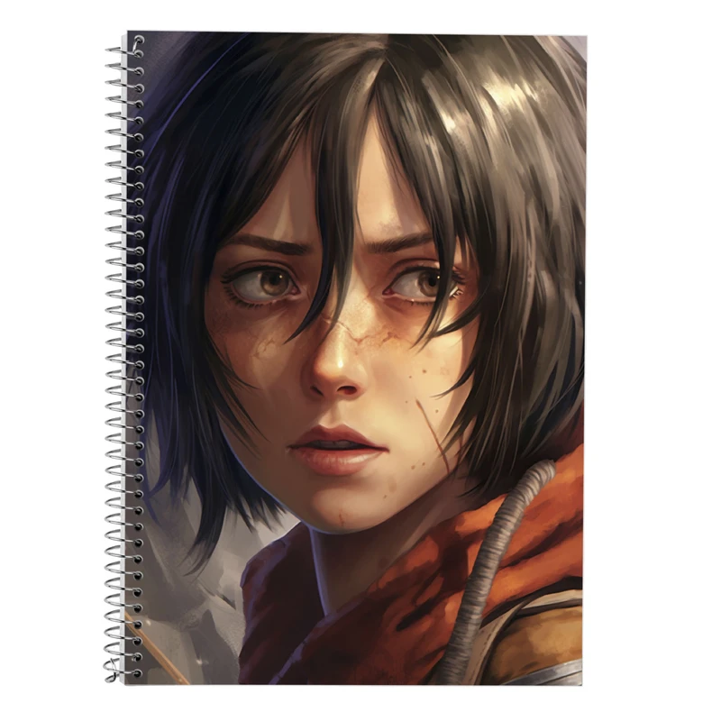 دفتر زبان 50 برگ مدوپد مدل سه خط طرح Attack on Titan کد DF10421