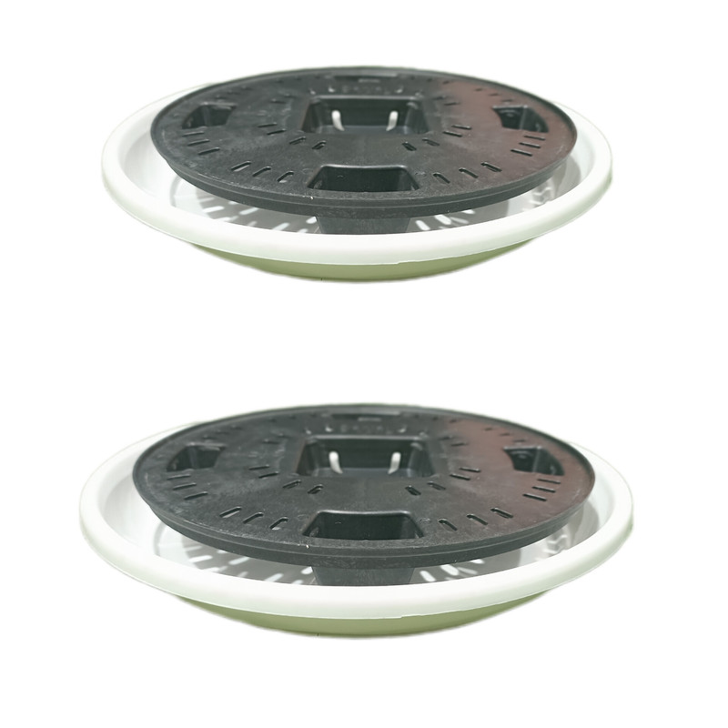 زیرگلدانی مدل زهکش دار کد 16 بسته 2 عددی