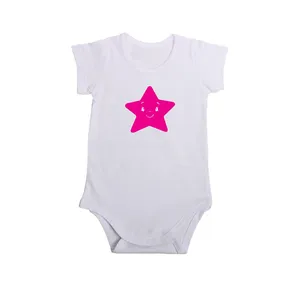 بادی آستین کوتاه نوزادی مدل ستاره کد star-w-2