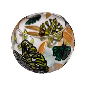 جاشمعی شیشه ای مدل هاوایی