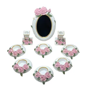 مجموعه ظروف هفت سین 9 پارچه طرح گل