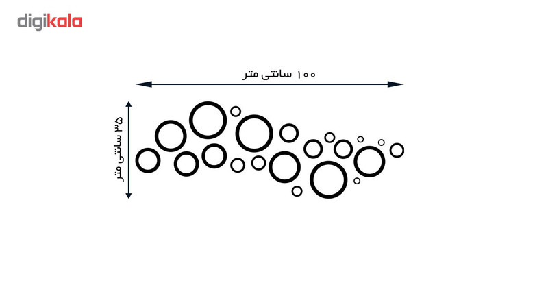 آینه پلکسی گلس پدیده شاپ مدل Bubbles