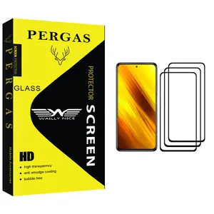 Waily Nice Pergas Glass Screen Protector For Xiaomi Poco X3 NFC Pack Of 3