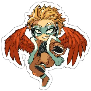 استیکر لپ تاپ مدل Hero hawks