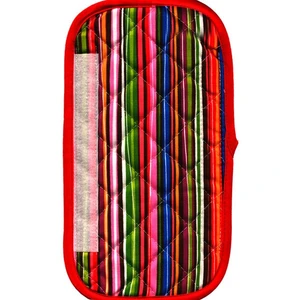 دستگیره یخچال کتان 30 × 15 رزین تاژ طرح راه راه رنگی