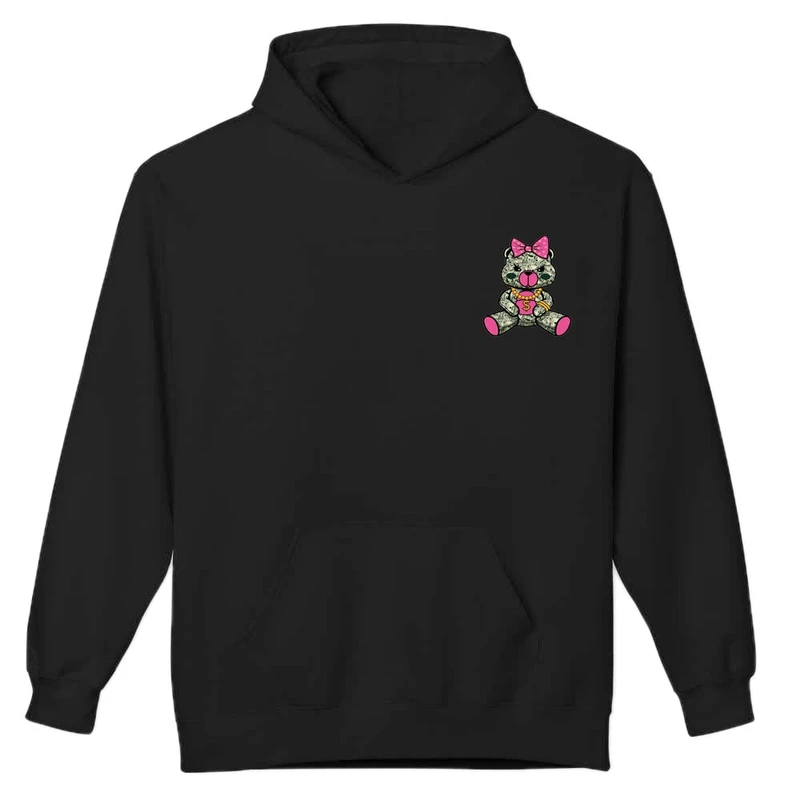 هودی مردانه پاد آفرین مدل اسپرت طرح خرس عروسکی خفن دوطرف چاپ کد 078