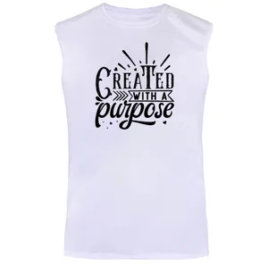 تاپ مردانه مدل MOTIVATIVE TEXT کد B543 رنگ سفید