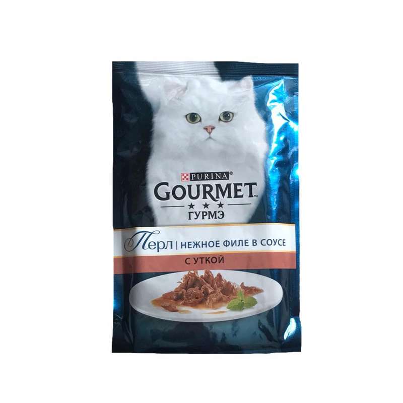 غذای پوچ گربه پورینا مدل گوشت اردک در سس وزن 85 گرم