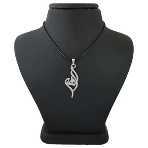 گردنبند نقره زنانه ترمه ۱ طرح الهه کد mas 00302