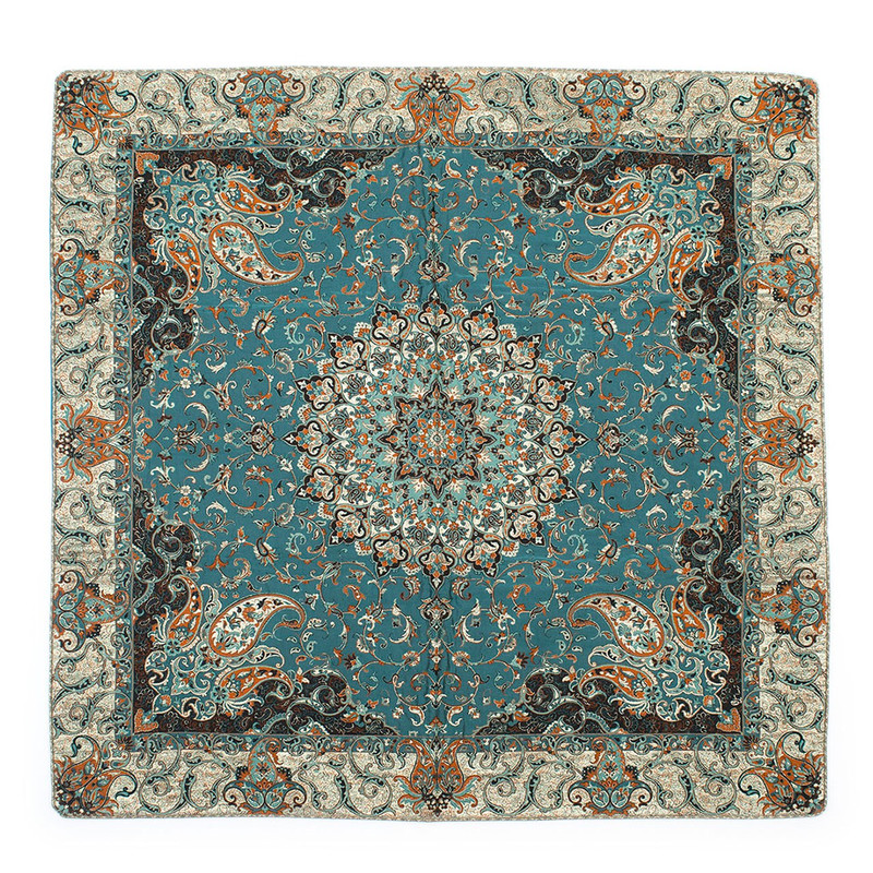 رومیزی ترمه کارگاه رستا طرح  104-14-6 سایز 100 × 100