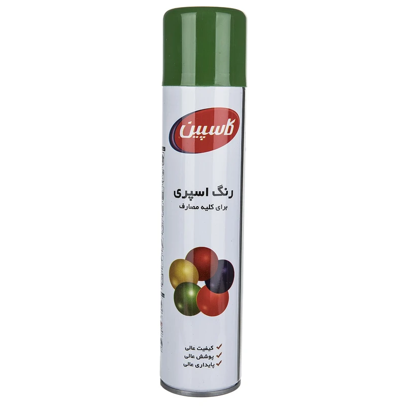 اسپری رنگ سبز سیر کاسپین وزن 295 گرم