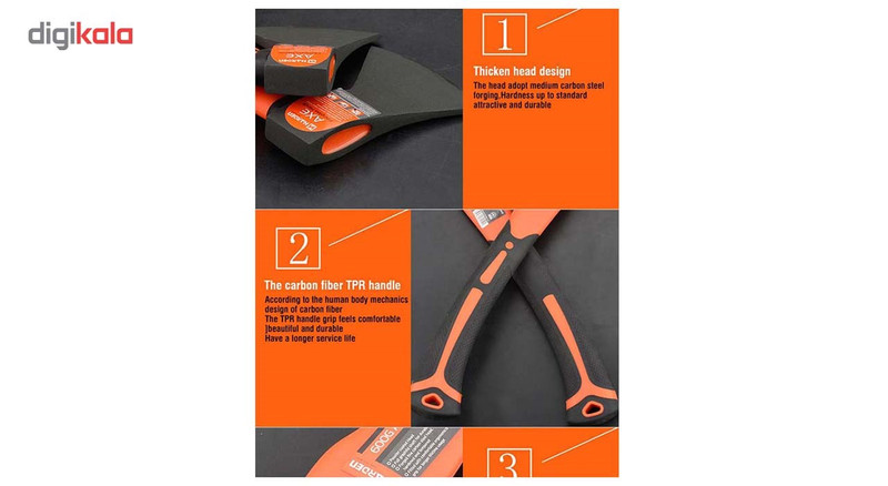 تبر 800 گرمی هاردن با دسته فایبرگلاس مدل STT468