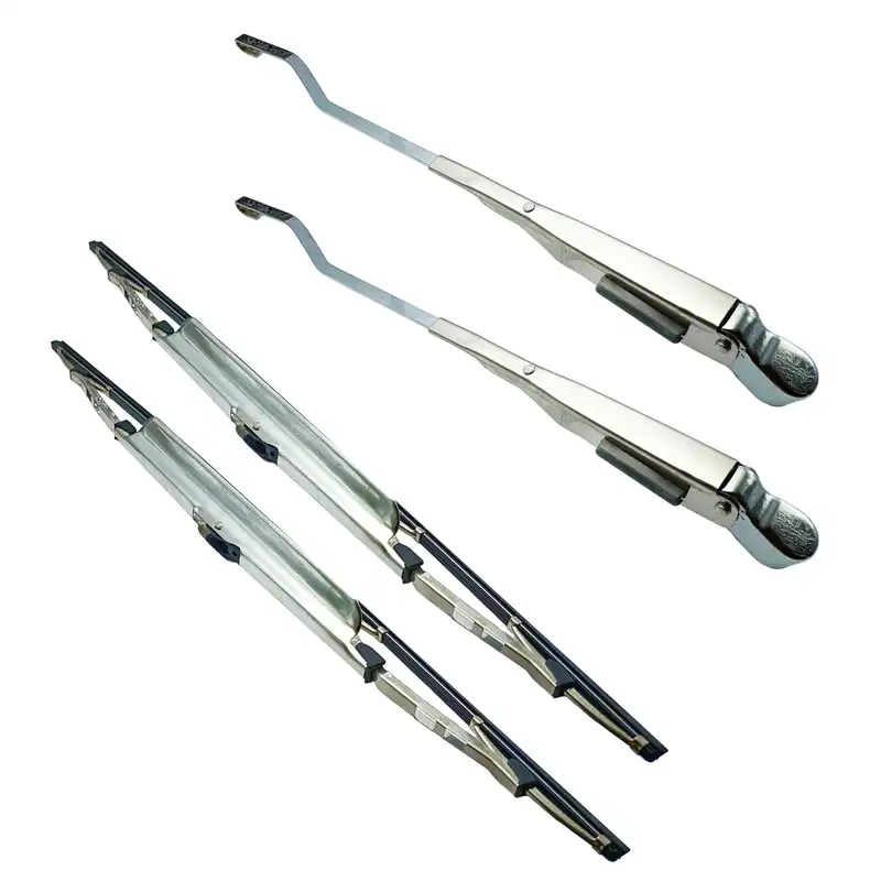 تیغه و بازویی برف پاک کن خودرو مدل استیل کد DOUL-ST مناسب برای پژو 405 بسته 4 عددی