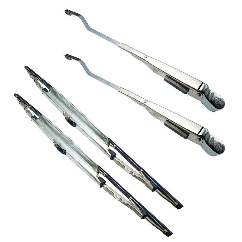 تیغه و بازویی برف پاک کن خودرو مدل استیل کد DOUL-ST مناسب برای پژو 405 بسته 4 عددی