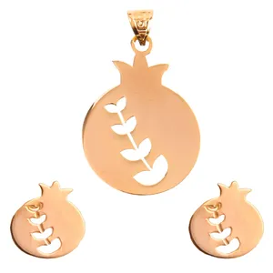 نیم ست طلا 18 عیار اسنو گلد کد 12001