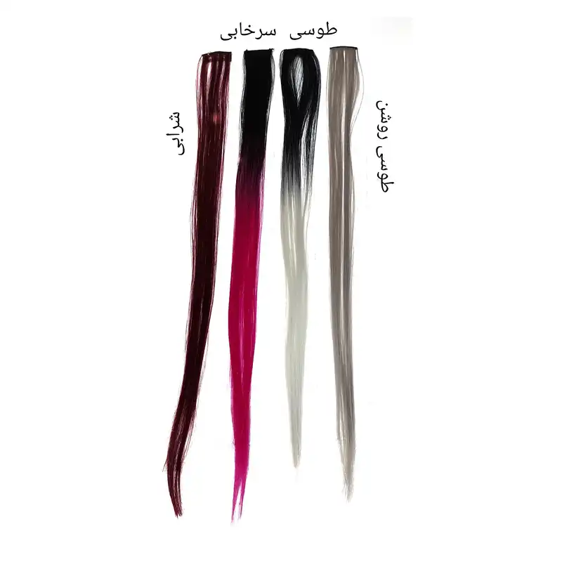 اکستنشن مو زنانه مدل تکه ای بسته 2 عددی