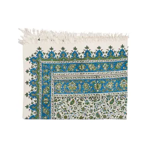 سفره قلمکار اثر زابلیان طرح 59-11-118 سایز 100 × 150 سانتی متر
