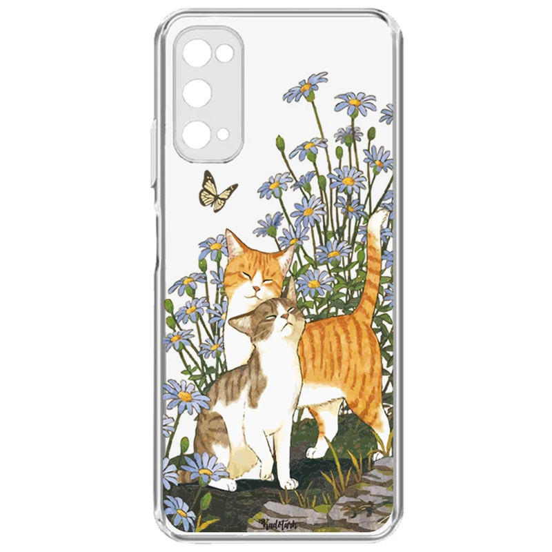 گارد مدل گربه و پروانه مناسب برای گوشی موبایل سامسونگ Galaxy S20 Fe
